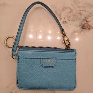Fossil wristlet ID, card and money holder